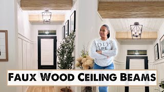 one weekend... HUGE IMPACT | DIY Faux Beam Install | 2024 ENTRYWAY REFRESH