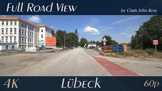 Lübeck, Germany Schlutup - Wesloer Straße - 4K Uhd2160P60P Autofahrt Car Ride Video