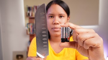 Sharpen Any Knife Like a Razor in 1 Minute Just an Old Battery!
