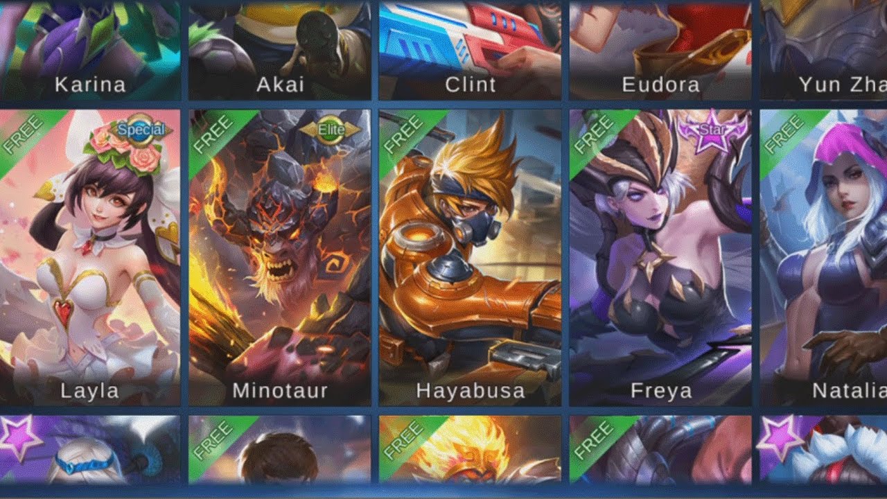 Mobile Legends All Heroes Free Clipzuicom