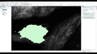 Extract by Mask DEM processing from raster to Polygon in ArcGIS