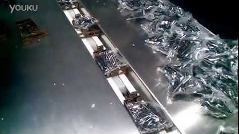 Automatic horizontal flow wrapping packaging machine for hardware clip bracket bagging