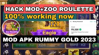 ZOO ROULETTE MOD GAME 2023 ll How to Create Mod APK Rummy Gold 100% working new mod application screenshot 2