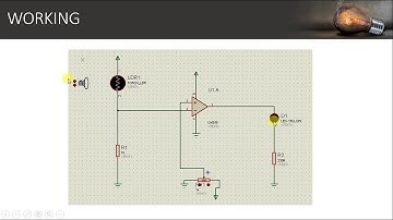 AUTOMATIC STREET LIGHT PROTOTYPE SIMULATION USING PROTEUS||100% WORKING||EASY||LDR||OPAMP