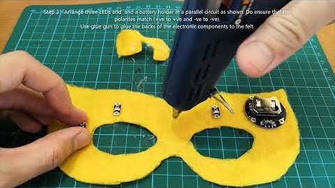 7A - How to Make an Illuminated Mask using Sparkfun