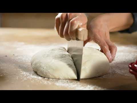Ciabatta bread baking