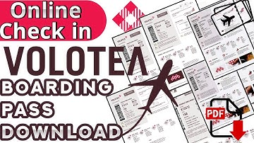 How to Check in for a Volatea Airlines Flight | Check-In Online | Boarding Pass Download | Volatea