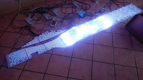 PIC32MZ 3600 RGB WS2812B LEDs at 15FPS (demo 5)