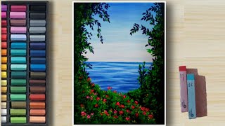 Tricks to Draw Meadow Flowers (step by step) Tutorial - Soft Pastel Drawing/Painting. screenshot 3