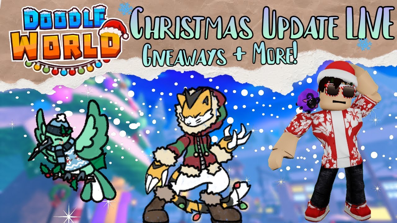 Christmas Update LIVE! | Roblox Doodle World - YouTube