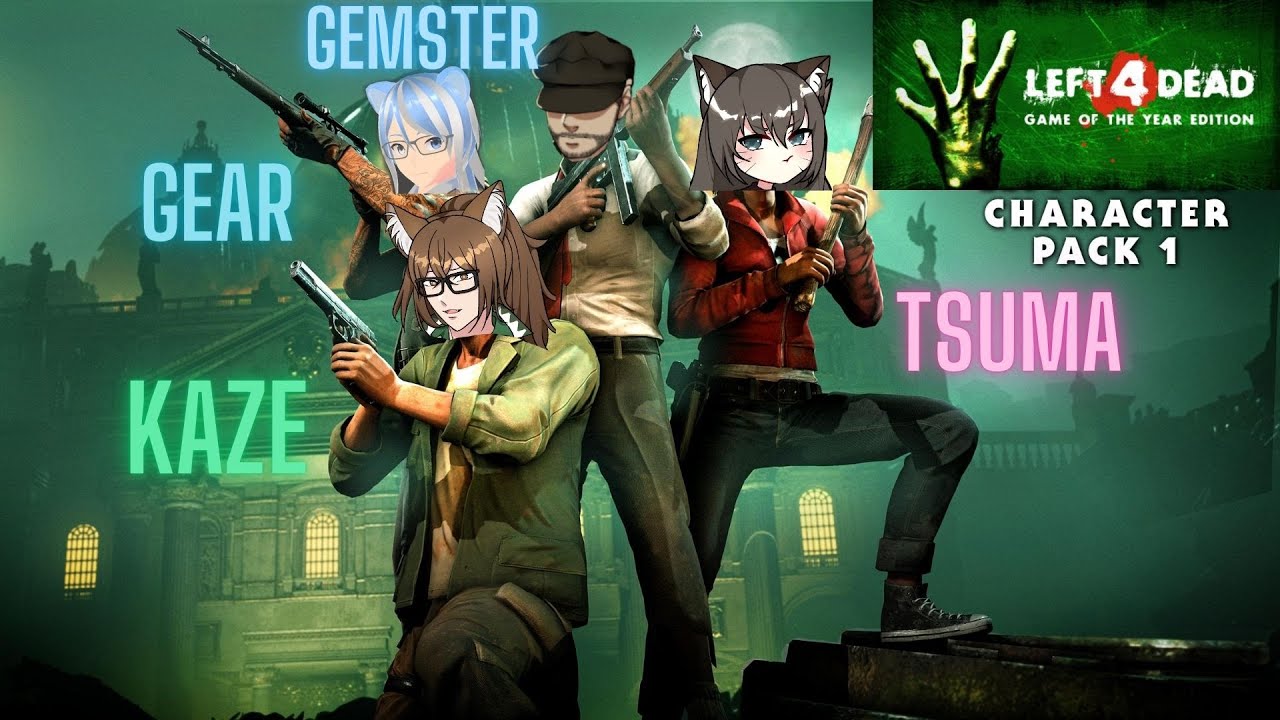 Left 4 dead with @KazeKronoz @Gemster_ @tsuma_asmr Part 1