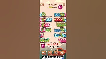 #bird #sort 2 #color #puzzle #level 300 #birdsort #colour #gaming #viral #trending #shorts #solution
