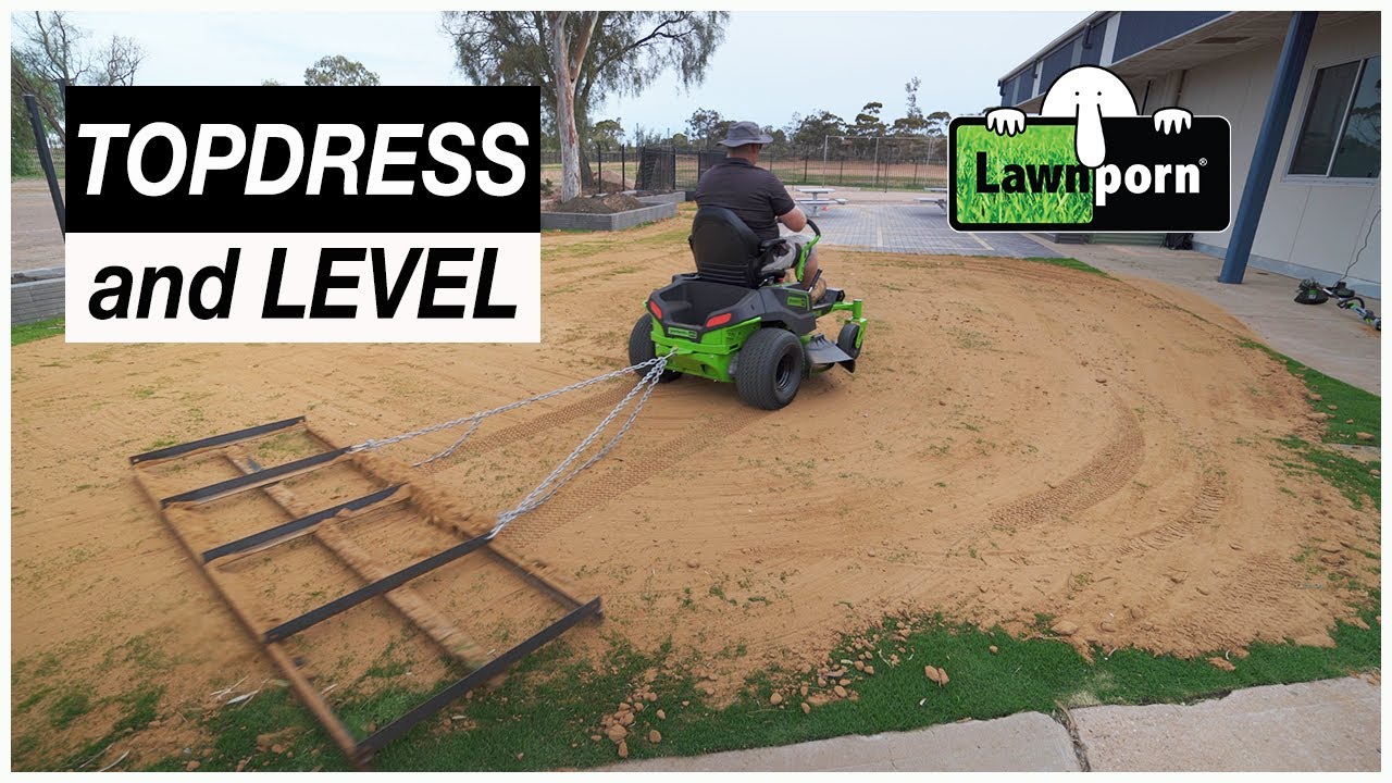SCHOOL PROJECT How to Topdress and Level a Lawn YouTube