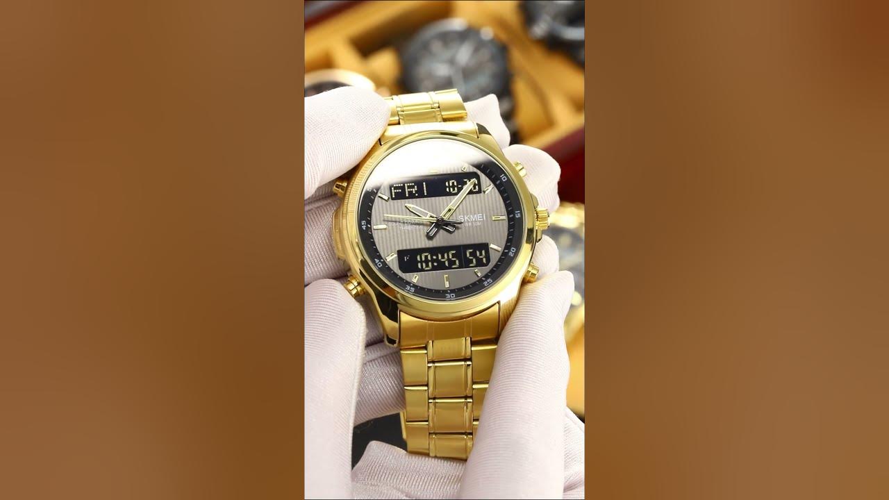 New 3 time SKMEI 2049 Luxury Men Analog Digital Watch - YouTube