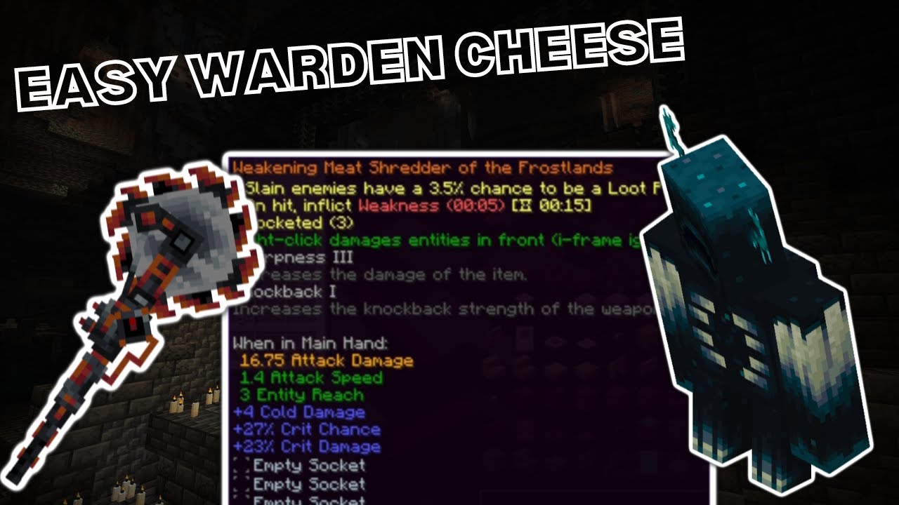 Affix Meat Shredder DESTROYS Warden in 30 Seconds Minecraft L_Ender's