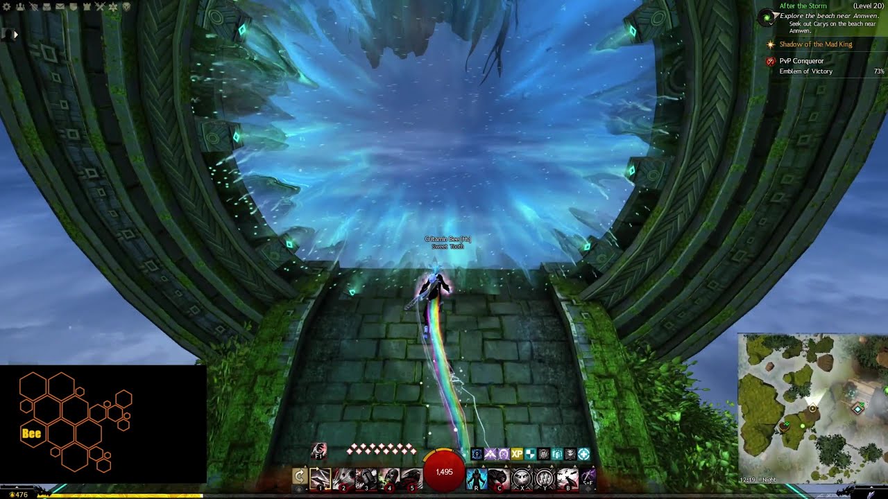 gw2 goemm's lab jumping puzzle - critamin bee goes jp