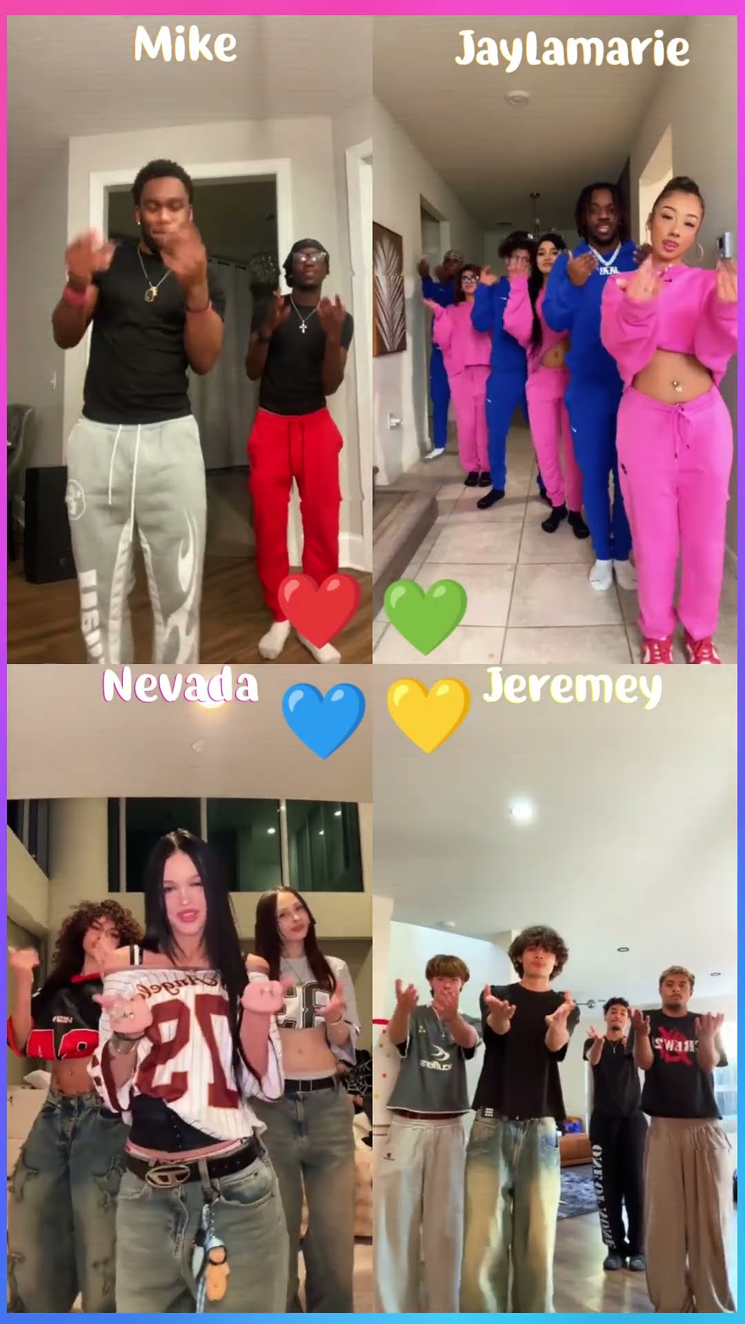 Rock with Me ?- Mike x Jayla x Nevada x Jeremy #shorts #dance #tiktok