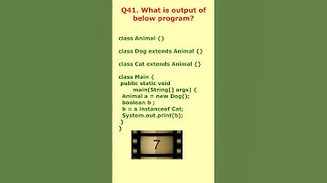 interview question 41. What is the output of below program? #interviewquestions #javaclass