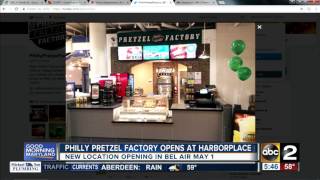 Philly Pretzel Factory opens at Harborplace