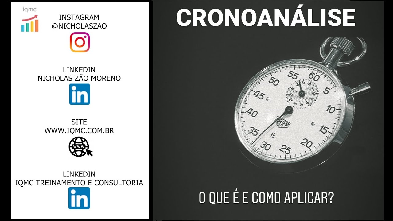 Cronoanálise: O que é e como aplicar - YouTube