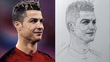 How to draw Cristiano Ronaldo using loomis method