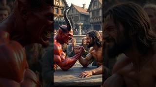 Jesus vs Demon 😳 | Type AMEN If You Believe! 🔥✝️ #Jesus #Amen #Christian #Faith #SpiritualWarfare