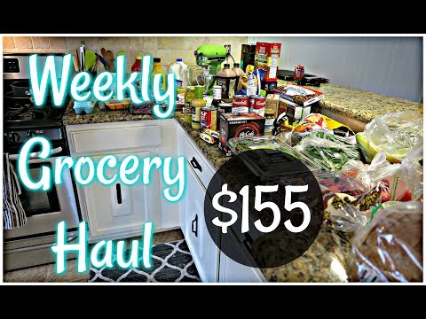 Weekly Grocery Haul + Meal Plan for $155