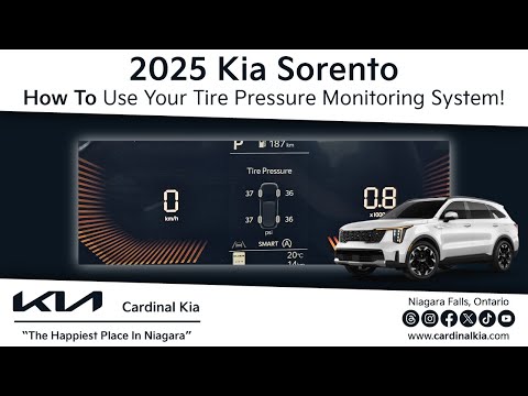 كيا سورينتو 2025 كيفية استخدام نظام مراقبة ضغط الإطارات