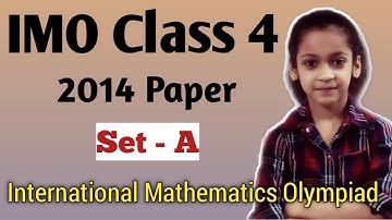 IMO Class 4 Solved Paper 2014 Set A |Olympiad Mathematics Class 4| IMO Class 4