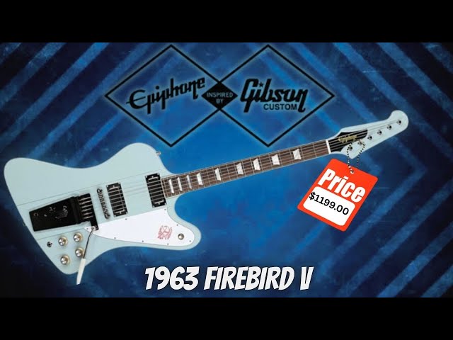Epiphone IGC 1963 Firebird V, Frost Blue | Unboxing, Review