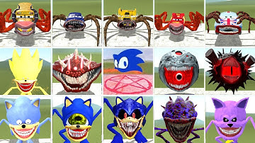 ULTIMATE BATTLE OF MONSTERS – SONIC VS CAR MONSTER VS MOON MONSTER IN GARRY