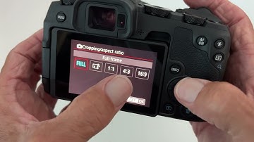 How to change the aspect ratio on a Canon EOS RP Mirrorless Camera