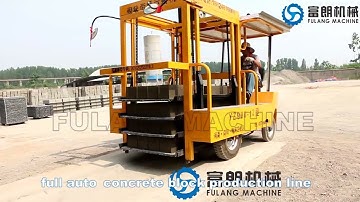QTF4-15 fully automatic concrete block production line