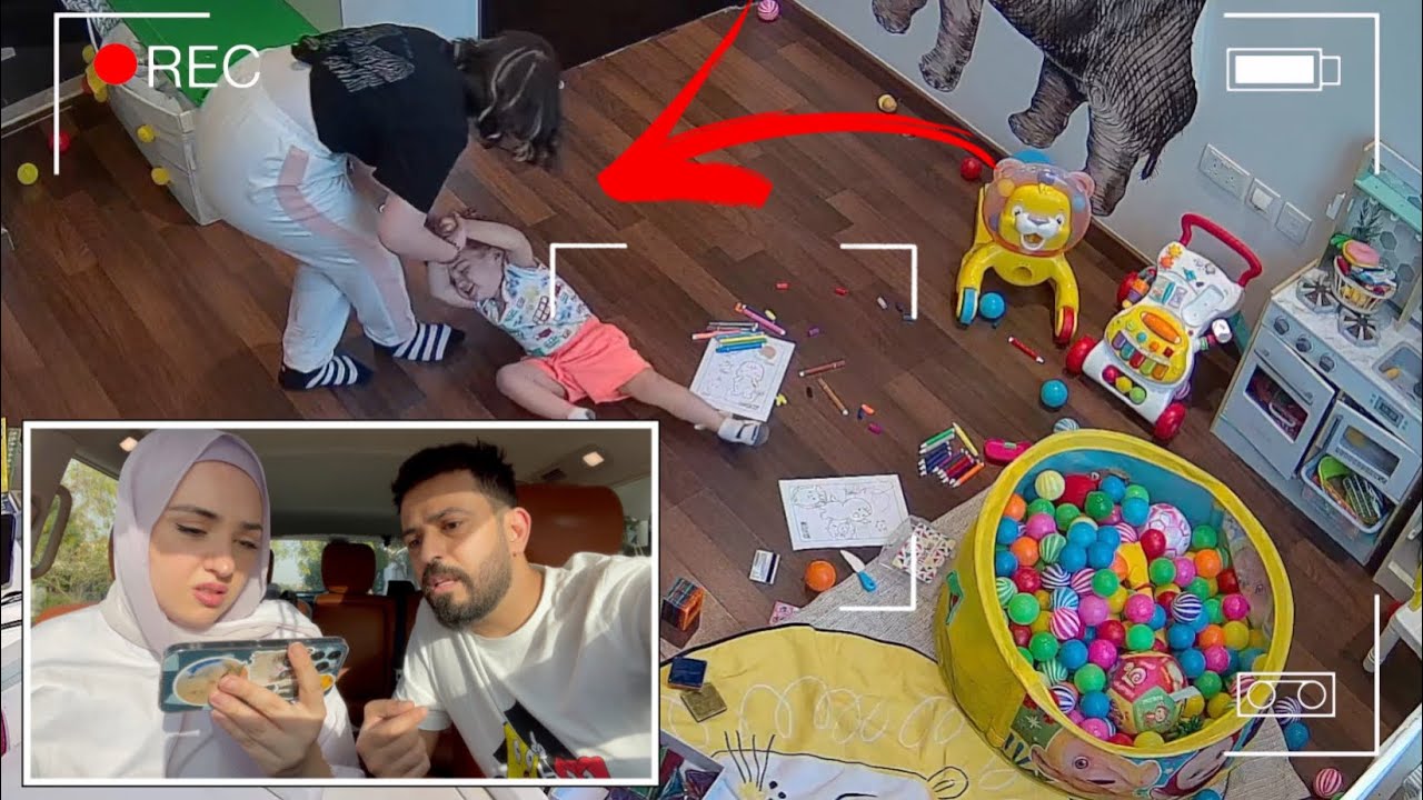 حطينا كاميرا خفيه 📸 و راقبنا قمر الطائي مع ابننا خلودي 😱 فقع من البكاء !!