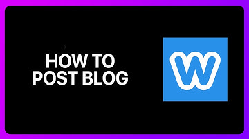 How To Post Blog On Weebly Tutorial