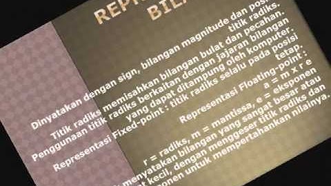 Sistem Bilangan Dan Pengkodean