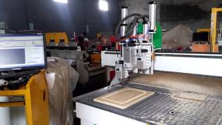3 spindles cnc router for door kitchen cabinet door making from Jinan Ludiao CNC Equipment Co.,Ltd Whatsapp/wechat:+