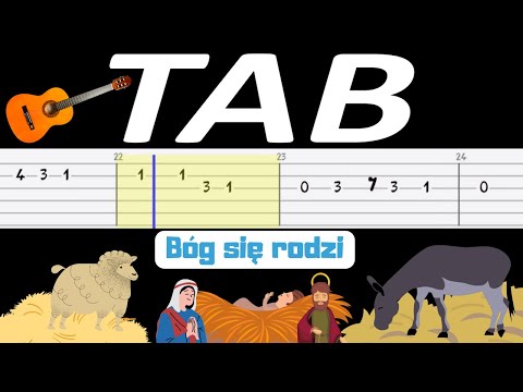 🎸 Bóg się rodzi - melodia TAB (gitara) 🎵 TABY I NUTY W OPISIE 🎼