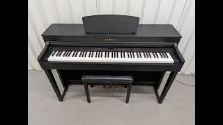 Yamaha Clavinova CLP-430 Digital Piano and stool in satin black