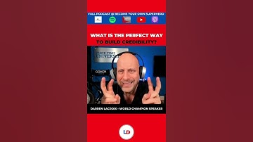 WHAT IS THE PERFECT WAY TO BUILD CREDIBILITY? #speaker #leader #credibility #champion #champ