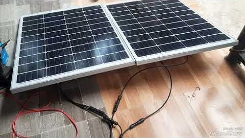 cách đấu song song 2  tấm pin 100w sạc cho acquy 200ah. 0967.915.137