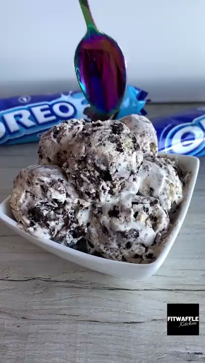 3-Ingredient Oreo Ice Cream! Recipe tutorial #Shorts