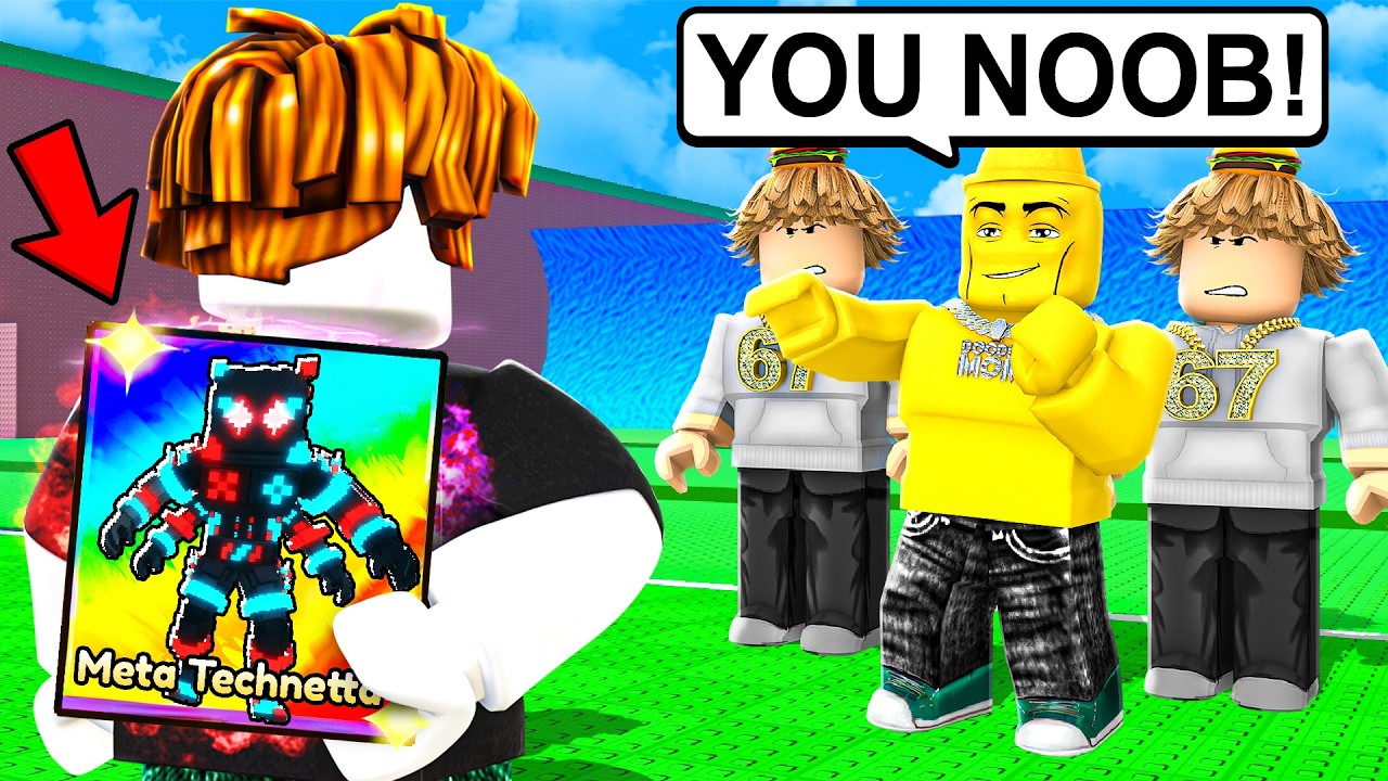 Trolling My Friend's Clan as FAKE NOOB in Escape Tsunami for Brainrots!