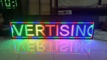 Running Text RGB Full Color Outdoor 160x40cm WIFI