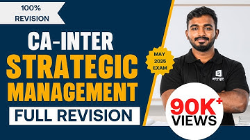 CA Inter Strategic Management Full Marathon | May 2025 Exam | Complete Revision | ArivuPro