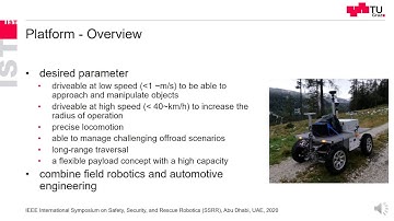 Universal Offroad Robot Platform for Disaster Response