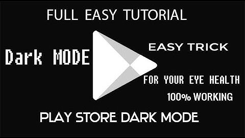 Google Play Store Dark Mode 2020 Just IN 1 Minute। 100% working For Everyone #PLAY_STORE_DARK_MODE