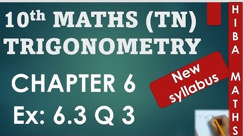 10th maths chapter 6 exercise 6.3 question 3 tn samacheer hiba maths
