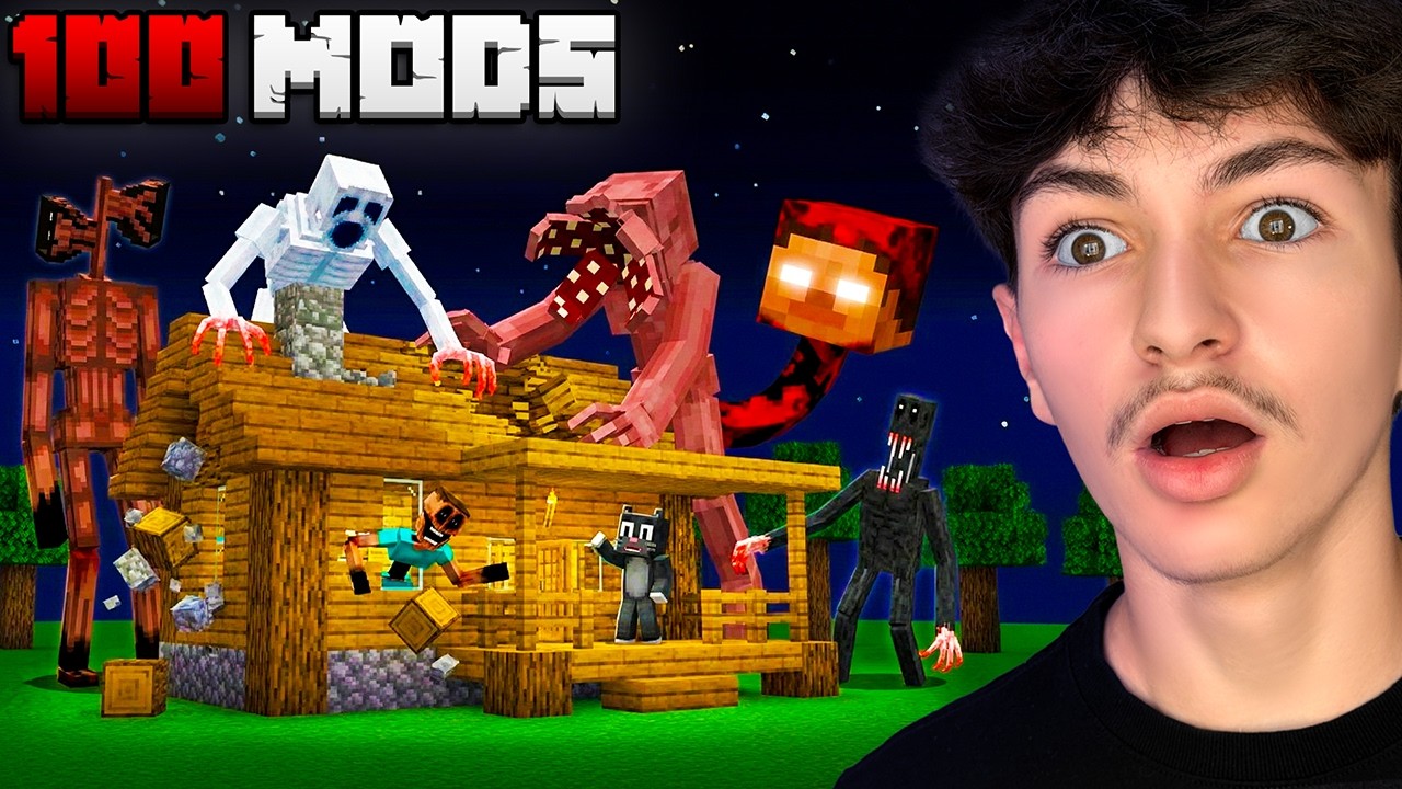 COLOQUEI TODOS OS MODS MAIS ASSUSTADORES DE TERROR NO MINECRAFT E ME ARREPENDI... 😱👻