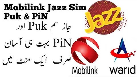 Mobilink Jazz Warid Sims PUK & PiN Unlock Very Simple